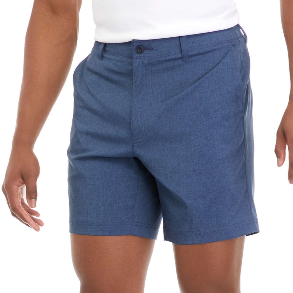 NWT Pro Tour® 7 Inch Flat Front Heathered Golf Shorts